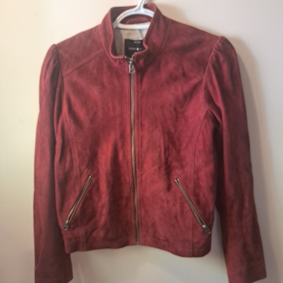 Lucky brand Suede Red/Burgundy jacket NWT - Picture 6 of 6
